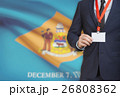Businessman with USA state flag - Delaware 26808362