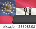 Pulpit with USA state flag on background - Georgia 26808368