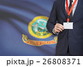 Businessman with USA state flag - Idaho 26808371