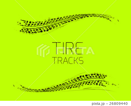 Tire tracks background 26809440