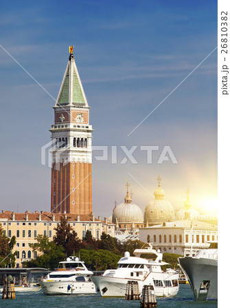 Bell tower of St Mark's Basilica and The Doge's Pa 26810382