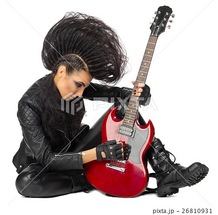Young woman hard rock artist 26810931