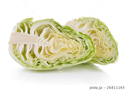 sliced cabbage on white background sliced cabbage on white background 26811165