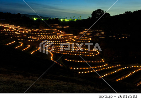 千早赤阪村棚田 棚田夢灯り 26813583