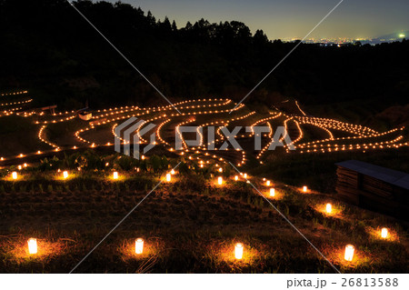 千早赤阪村棚田 棚田夢灯り 26813588