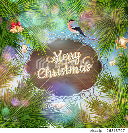 Christmas vintage Signboard. EPS 10 Christmas vintage Signboard. EPS 10 26813797