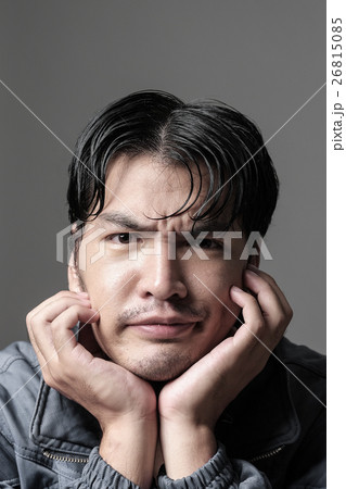 Portrait of Asian man in the jacket - Head shot Portrait of Asian man in the jacket - Head shot 26815085