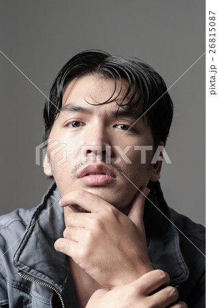 Portrait of Asian man in the jacket - Head shot 26815087