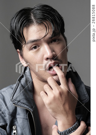 Portrait of Asian man in the jacket - Head shot 26815088