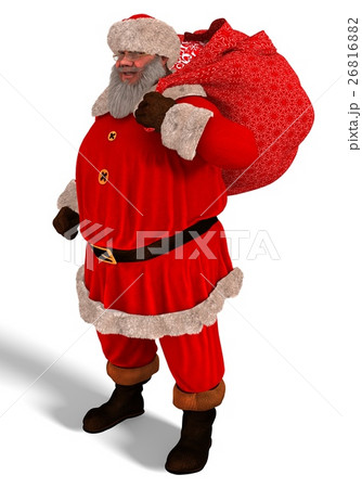 Santa Claus 3D Illustration Isolated On White 26816882