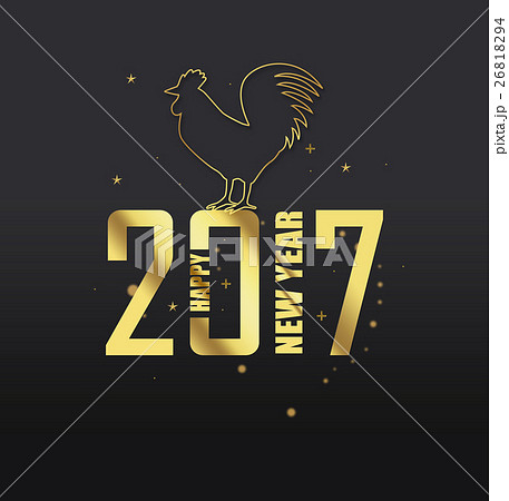 2017　年賀状　イラスト　素材 26818294