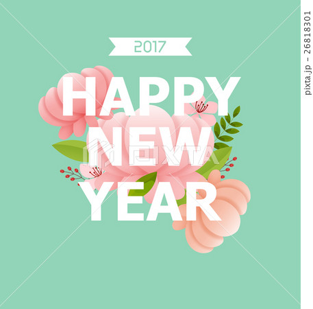 2017　年賀状　イラスト　素材 26818301