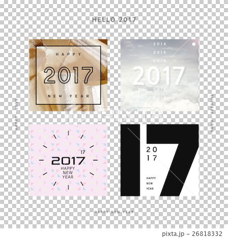 2017　年賀状　イラスト　素材 26818332