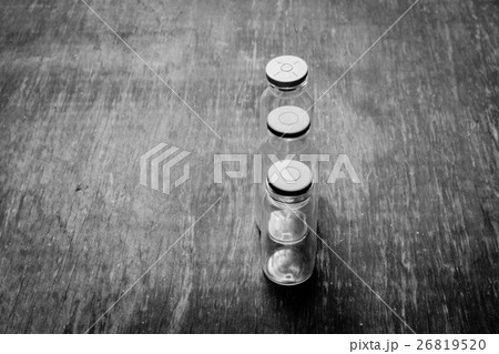 Empty vials concepts. Black and white. Empty vials concepts. Black and white. 26819520