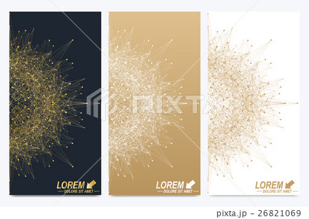Modern set of vector flyers. Geometric abstract 26821069