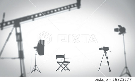 Studio light and shadow on the wall. 26825277