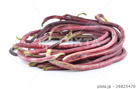 red Long bean isolated on white background red Long bean isolated on white background 26825470