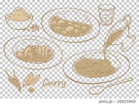 Curry illustration material Curry illustration material 26825668