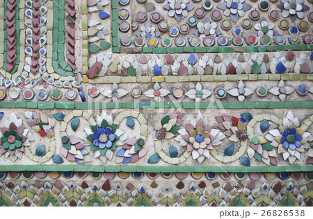 Tile Art of Thai Pagoda at Grand Palace 26826538