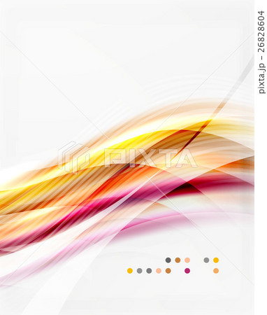 Modern hi-tech glossy glass wave 26828604