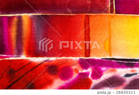 Colorful abstraction, fragment, hot batik 26830321