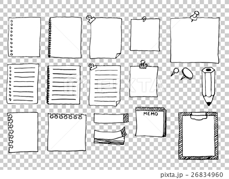 Frame Material Notepad Etc Stock Illustration