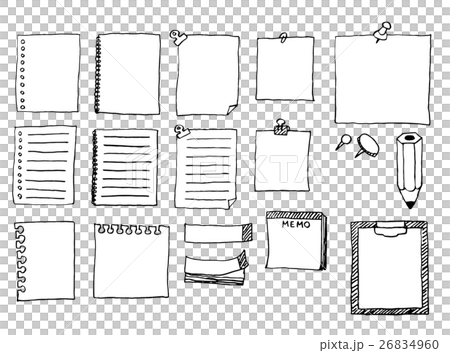 Frame Material Notepad Etc Stock Illustration