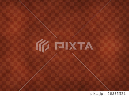 アンティーク市松和紙（レッドブラウン） 26835521