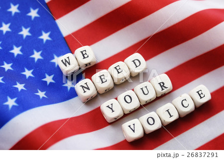 election simbol on usa flag 26837291