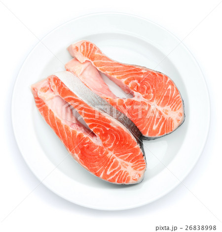 Fresh Raw Salmon Red Fish Steak Fresh Raw Salmon Red Fish Steak 26838998