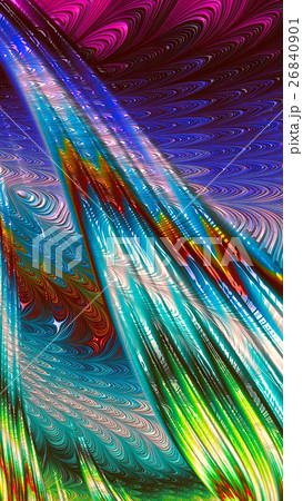 Glossy fractal background - digitally generated 26840901