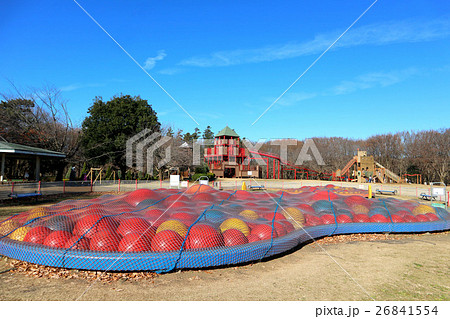 ふなばしアンデルセン公園のワンパクボール島（12月）千葉県船橋市 26841554