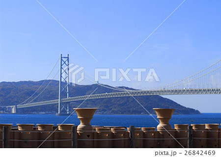 五色塚古墳から明石海峡を望む 26842469