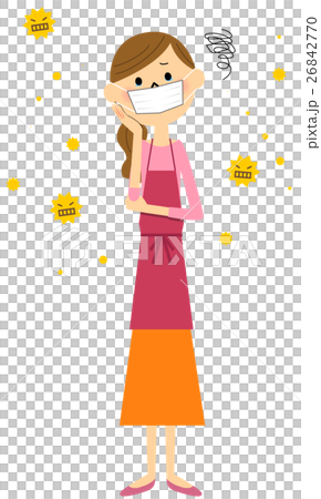 Woman with hay fever 26842770