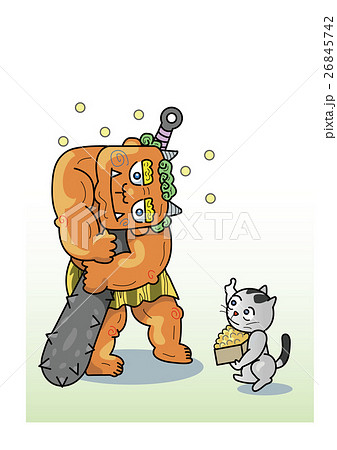 節分 立春 鬼 豆まき 猫のイラスト素材 節分 立春 鬼 豆まき 猫のイラスト素材