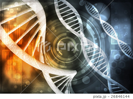 DNA molecules background DNA molecules background 26846144