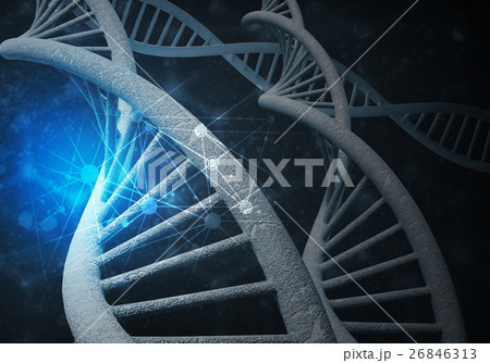 DNA molecules background 26846313