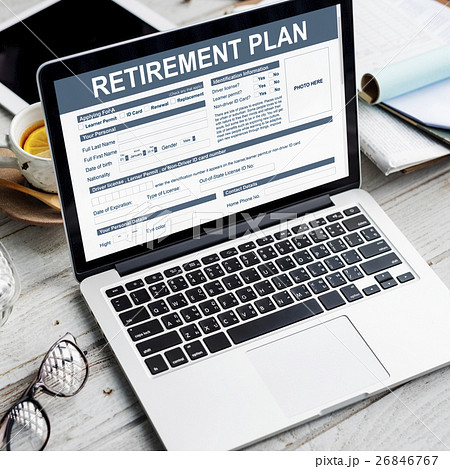 Retirement Plan Form Insurance Financial Concept 26846767
