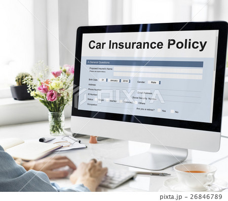 Car Insurance Policy Form Concept 26846789
