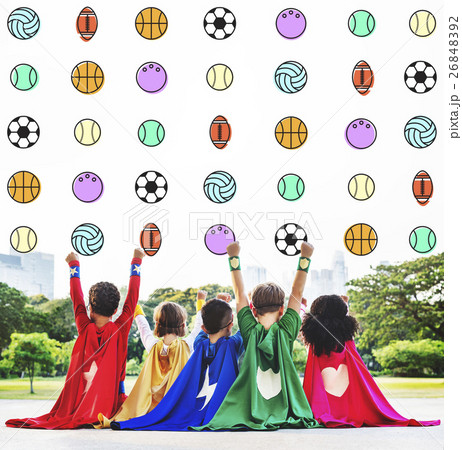 Kids Games Ball Sport Graphics Concept 26848392