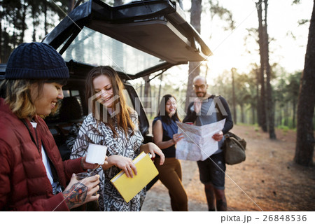 People Friendship Hangout Traveling Destination Camping Concept 26848536
