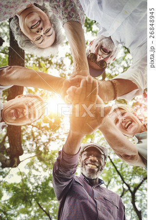 Group Of Senior Retirement Exercising Togetherness Concept 26848945