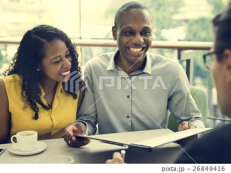 Business Discussion Talking Deal Concept Business Discussion Talking Deal Concept 26849416