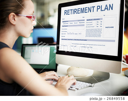 Retirement Plan Form Insurance Financial Concept Retirement Plan Form Insurance Financial Concept 26849558