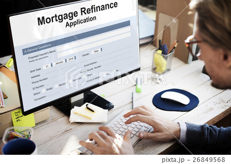 Mortgage Refinance Application Form Concept 26849568