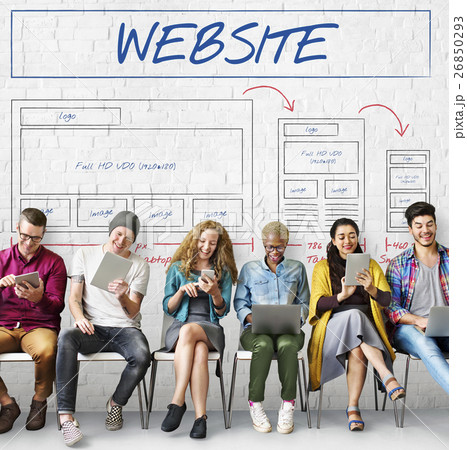 Web Layout Content Coding Template Data Design Concept 26850293