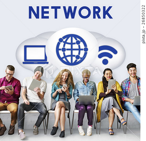 Internet Wireless Connection Icons Concept 26850322