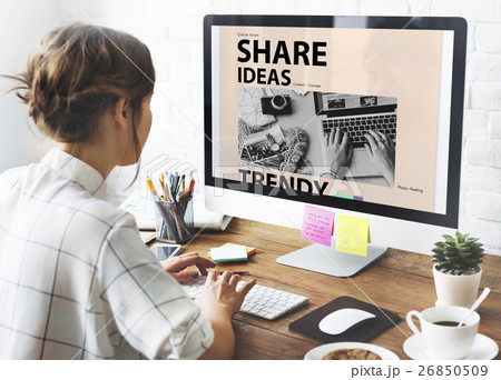 Social Media Blog Ideas Concept Social Media Blog Ideas Concept 26850509