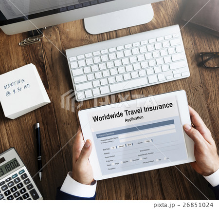 Worldwide Travel Insurance Application Form Concept 26851024