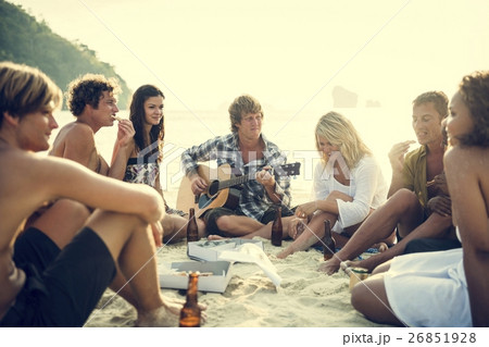 Beach Bikini Happiness Leisure Relaxation Fun Concept 26851928